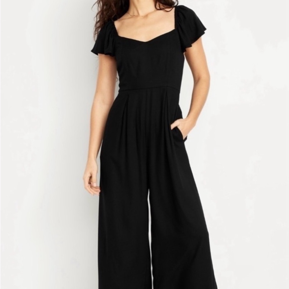 Old Navy Wide Leg Black Jumpsuit